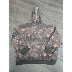 Birch & Stone XL Camo Camouflage Hoodie‎ Long Sleeve Pullover Womens